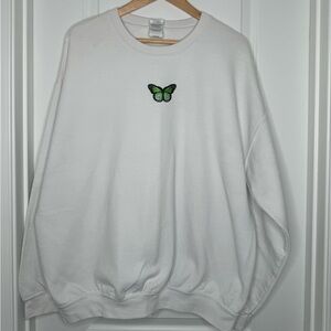 Green Butterfly Crewneck